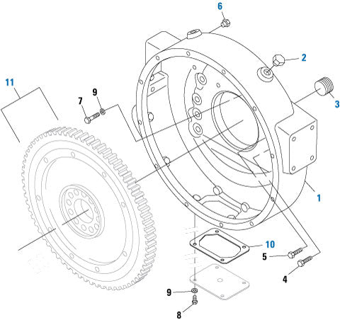 PAI 360512 CATERPILLAR 1265875 NEW FLYWHEEL ASSEMBLY (3100 / C7