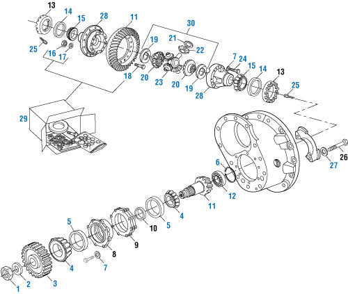 PAI Industries - Drive Train
Forward Differential - SQHP and SQ-100 | woodlineparts.com
