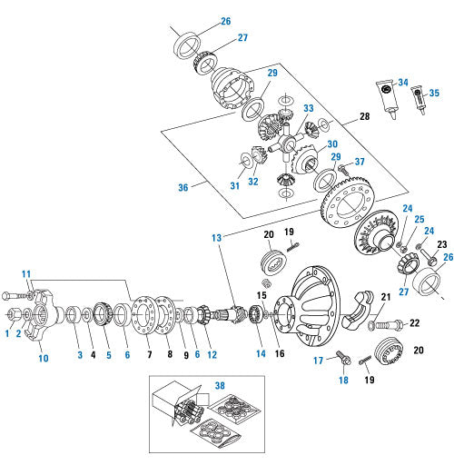 PAI Industries - Drive Train
Rear Differential - SSHR | woodlineparts.com