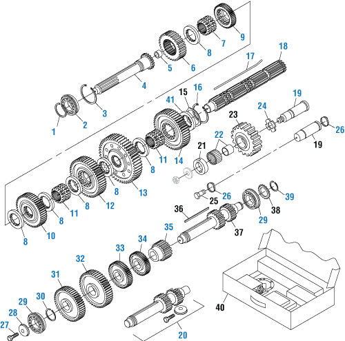 PAI Industries - Drive Train Main Case Components - FR/FRO 14210, 15210, 16210, 18210 | woodlineparts.com