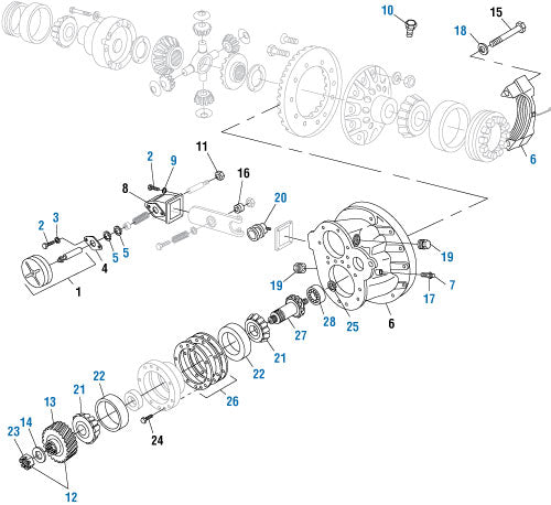 PAI Industries - Drive Train
Forward Differential - SQHD and SLHD | woodlineparts.com