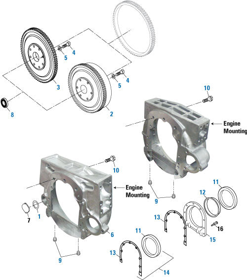 PAI 136023 CUMMINS 3006738 REAR CRANKSHAFT SEAL (WET CLUTCH