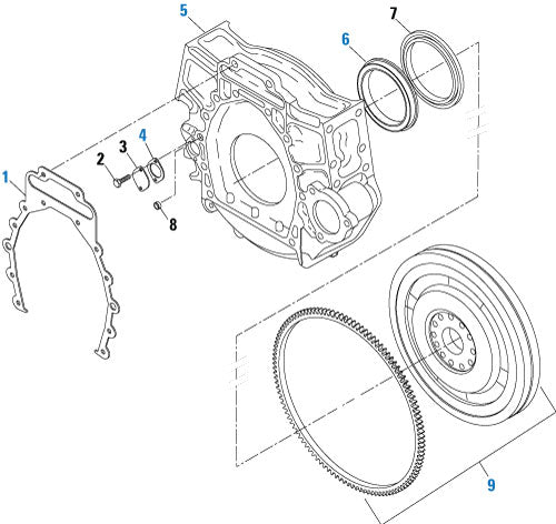 PAI 131657 CUMMINS 4965688 FLYWHEEL HOUSING GASKET (ISX) (4026695)
