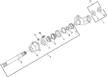Load image into Gallery viewer, PAI Industries - Drive Train
Forward Tandem Axle Output (Thru) Shaft Assembly  - RD/RP 20160, 23160, 23164, 25160, 26160 | woodlineparts.com