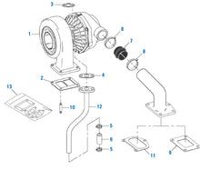 Cargar imagen en el visor de la galería, PAI 421043 NAVISTAR 675723C2 INLET HOSE (HUMP) (2.25&quot; ID x 2.00&quot; ID x 2.50&quot; L)