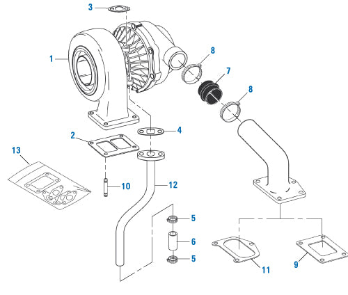PAI | International Engine Turbocharger  - DT-466 (Early to 1993)
