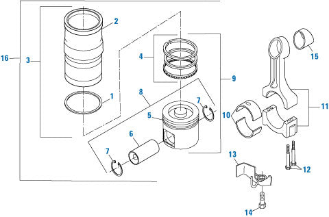 PAI Industries - Cummins Engine
Pistons, Piston Kits, Rod Bearings and Ring Sets - ISX12 Series | woodlineparts.com