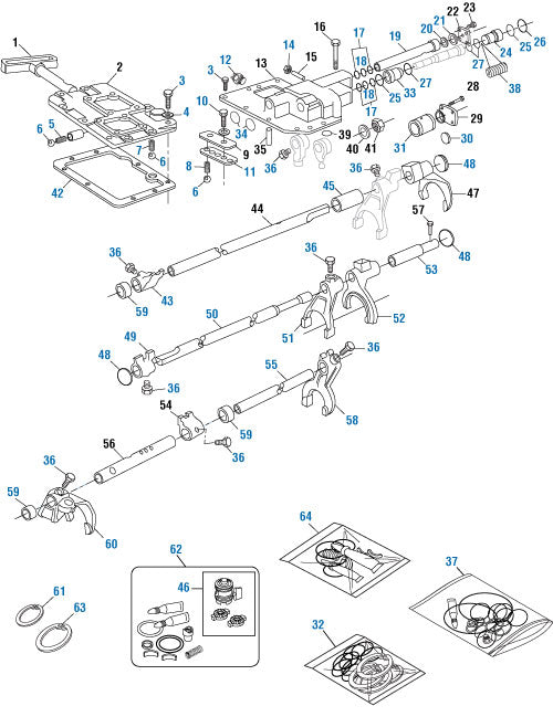 PAI Industries - Drive Train
Shifter Components - TRTXL-107/1070 | woodlineparts.com