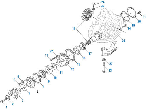PAI BPH-2180 MACK 48KH110A PINION HOUSING ASSEMBLY (25502694