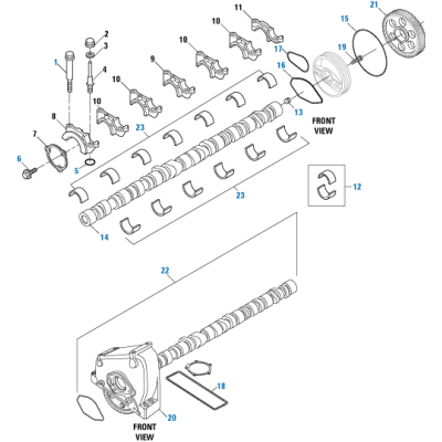PAI 691921 DETROIT DIESEL 23528309 CAMSHAFT (SERIES 60) (12.7L)