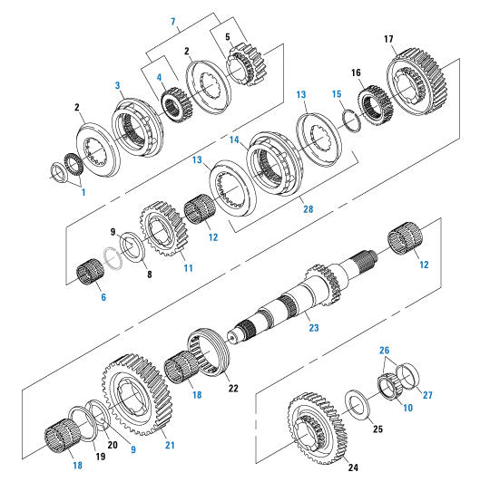 PAI Industries - Drive Train Mainshaft Assembly - FS 4205A | woodlineparts.com