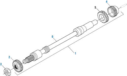 PAI EGE-2581 MACK 683GB318 OIL PUMP DRIVE GEAR (17 TEETH) (E7 / E-TECH / ASET)