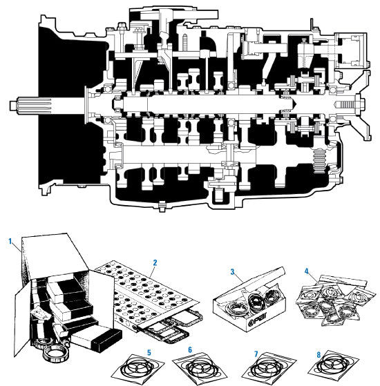 PAI GKT-3747 MAJOR O-RING KIT FOR MACK T2180 TRANSMISSIONS (USA)