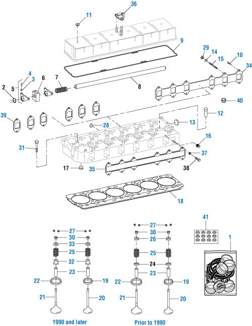 PAI Industries - International Engine Cylinder Head Components - DT-466 (Early to 1993) | woodlineparts.com