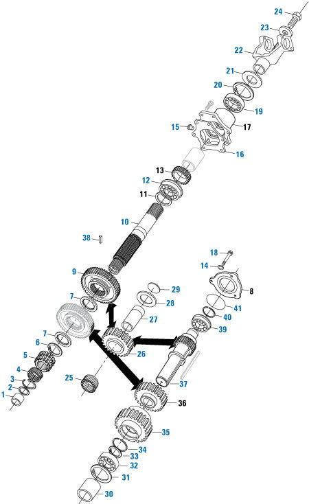 PAI Industries - Drive Train
Rear Case Components - TRTXL-107/1070 | woodlineparts.com