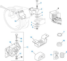 Load image into Gallery viewer, PAI FKT-4603 MACK 204SX216 BELL HOUSING REAR ENGINE MOUNT KIT