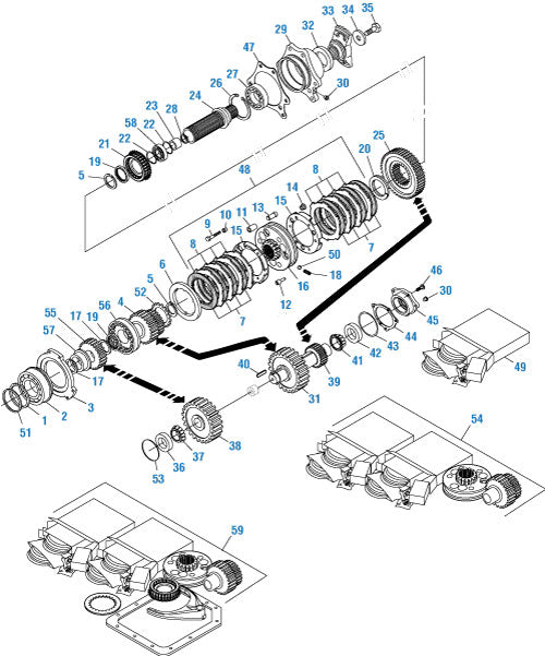 PAI Industries - Drive Train Rear Case Components - T313L and T318L | woodlineparts.com