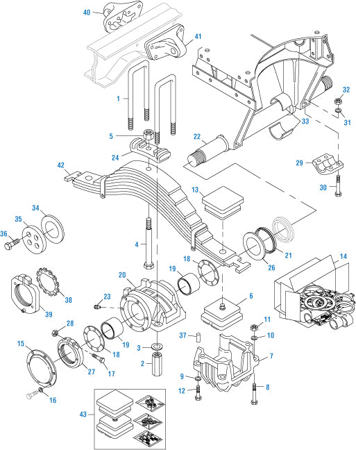 PAI - Chassis Suspension 55,000 LB - Rear Suspension | woodlineparts.com
