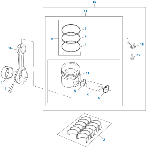 PAI Industries - Detroit Diesel Engine
Pistons and Rod Assembly - DD13 | woodlineparts.com
