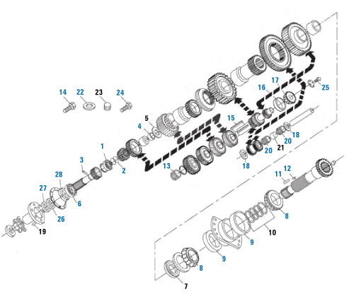 PACK OF 2 PAI GKY-2710 MACK KC116P2 KEY