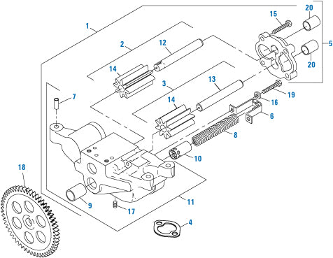 PAI Industries - Caterpillar Engine
Oil Pump - 3400 Series | woodlineparts.com