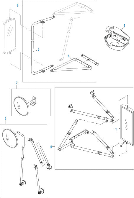 PAI Industries - Cab Catalog Mirror Assemblies | woodlineparts.com