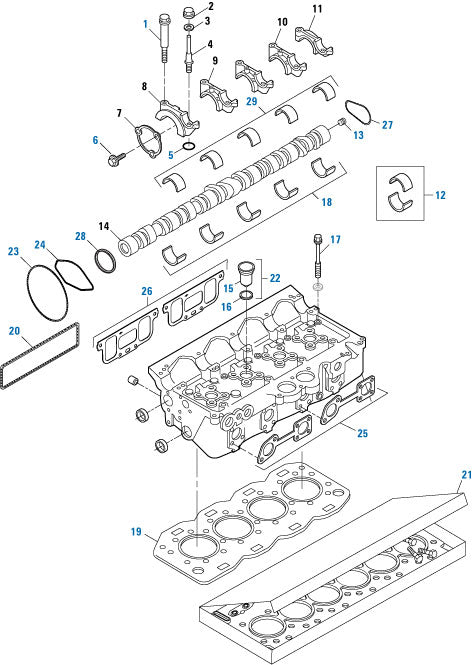 SET OF 7 PAI 651520HP CAM BEARING KIT (STD) (SERIES 50 / 60) (HIGH PERFORMANCE)
