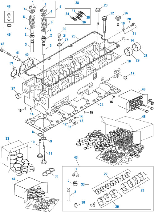 PAI 121309 INJECTOR O-RING KIT ISX 3347937, 3330538, 3330537, 3347939 ...