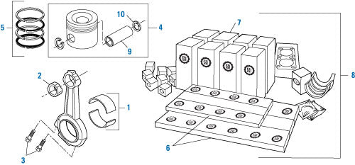 PAI EGS-3905 MACK 126SB186 LOWER GASKET KIT (EM9 400 / 440) (USA)