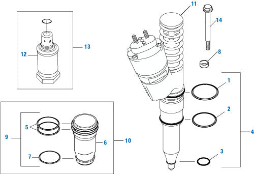 6 PACK PAI 321268 CATERPILLAR 1662903 O-RING (1.362