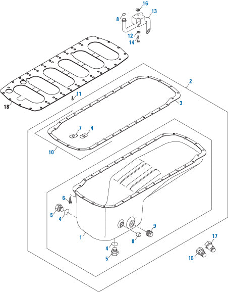PAI Industries - Cummins Engine
Front Sump Oil Pan Kit and Components  - L10 / M11 / ISM / QSM Series | woodlineparts.com