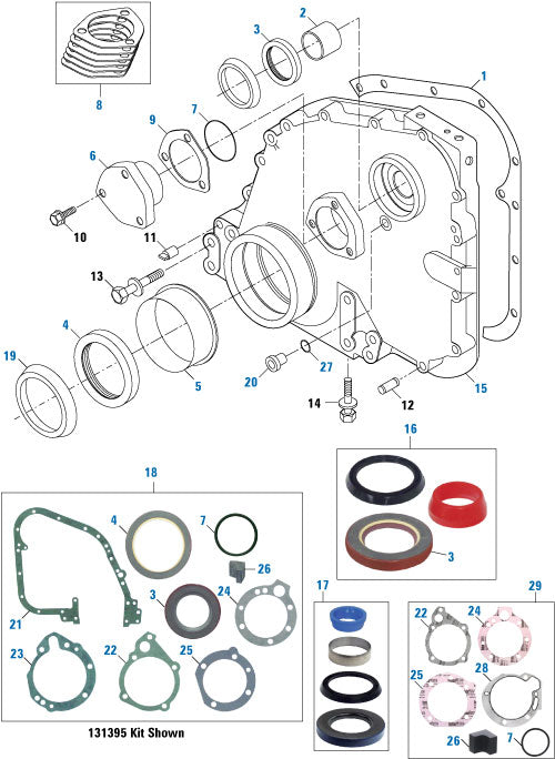 PAI Industries - Cummins Engine Front Covers Components - N14 Series | woodlineparts.com