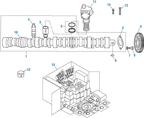PAI Industries - Volvo / Renault Engine Components Camshaft - E-Tech - Renault / E-Tech | woodlineparts.com