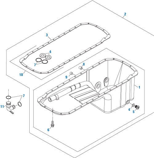 PAI Industries - Cummins Engine
Rear Sump Oil Pan Kit and Components - L10 / M11 / ISM / QSM Series | woodlineparts.com