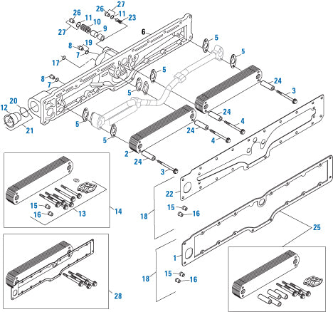 PAI 141422 CUMMINS 4089583 OIL COOLER KIT (ISX) (2892304)