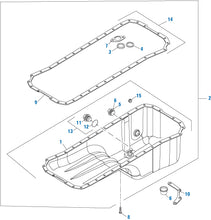 Load image into Gallery viewer, PAI 141284 CUMMINS 3900960 OIL PAN KIT (6B) (FRONT / REAR SUMP) (3915703)