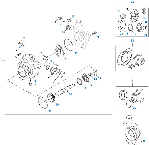 PAI Industries - Cummins Engine
3 Hole Flange Mount - L10E, M11 & ISM Series - L10 / M11 / ISM / QSM Series | woodlineparts.com