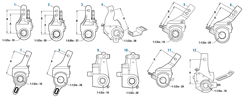 PAI EM50420 MACK / MIDLAND / HALDEX 40010144 SLACK ADJUSTER (25QD412)
