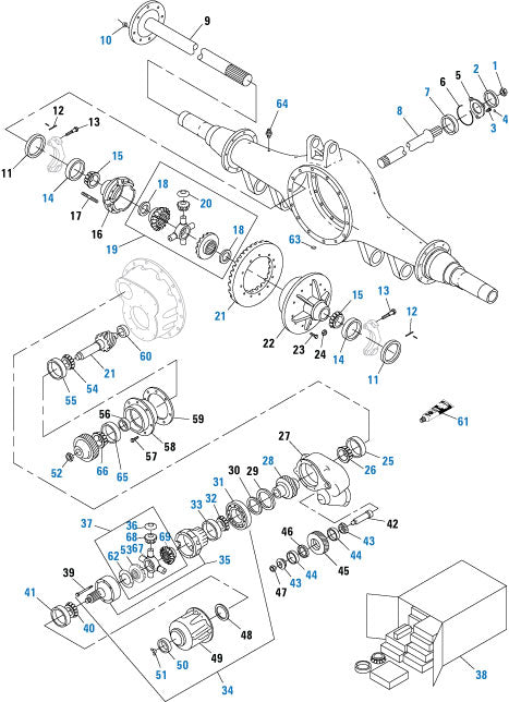 PAI - Drive Train 46,000 Lb Forward RearW460S - W460S | woodlineparts.com