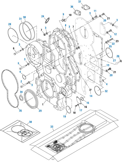 PAI Industries - Caterpillar Engine
Front Housing - 3406E / C15 / C16 / C18 Series | woodlineparts.com