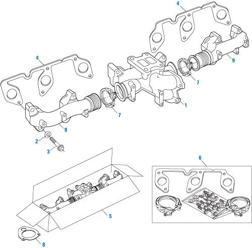 PAI Industries - Detroit Diesel Engine
Exhaust Manifold Mounting Kit - DD15 | woodlineparts.com