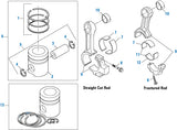 PAI ISB412-107 CUMMINS N/A ENGINE OVERHAUL KIT (ISB 4.5L)(.50MM) (.25MM / .25MM) *** SPECIAL ORDER***