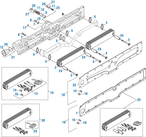 PAI Industries - Cummins Engine
Oil Cooler - ISX Series | woodlineparts.com