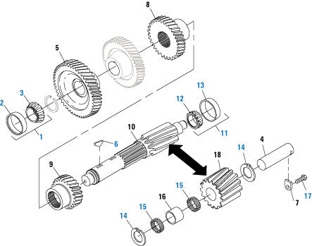 PAI 900565 FULLER K-4156 COUNTERSHAFT BEARING CUP / CONE SET (FS 4205A) (USA)