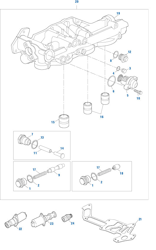 PAI FSU-0569 MACK 20898038 FUEL PRESSURE SENSOR (M16 X 1.5) (4 PIN)