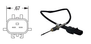 PAI 050732 CUMMINS 4902912 EXHAUST TEMPERATURE SENSOR (ISX / QSX) | woodlineparts.com