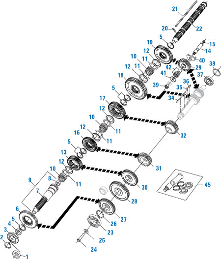 PAI Industries - Drive Train
Main Case Components - RT/RTO/RTOO/RTLO 14613 and 14813 | woodlineparts.com