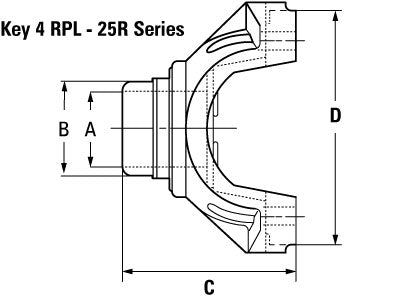 PAI Industries - Key 4 - RPL-254 Series | woodlineparts.com