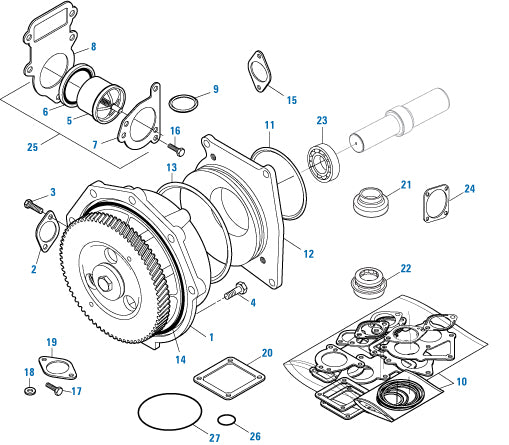 PAI Industries - Caterpillar Engine
Water Pump - 3406E / C15 / C16 / C18 Series | woodlineparts.com