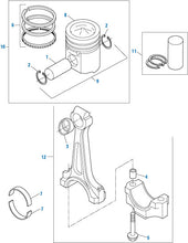 Load image into Gallery viewer, PAI 111439 CUMMINS 4025158 PISTON KIT WITH RIING SET (L10 / M11 / ISM)